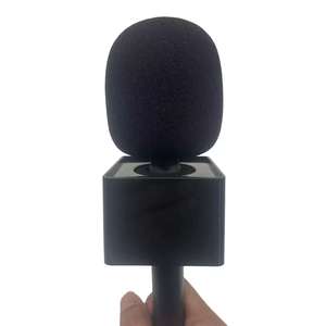 ไมโครโฟนแบบไดนามิก 2-in-1 พร้อมกล่องโลโก้แบบธง ที่ยึดไมค์แบบมือถือพร้อมอะแดปเตอร์  พร้อมแผ่นกันลมแบบโฟม สำหรับ Rode DJI Interview Go Mic - Product Image 2