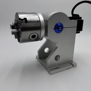 Nueva Máquina de Marcado Láser de Fibra con Eje Rotatorio <span class=keywords><strong>LAMBD</strong></span> D80, Accesorio de Sujeción para Anillos de Aluminio y Joyería, Pieza de Trabajo Cilíndrica - Product Image 1