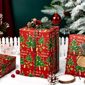 Red Christmas <b>Wrapping</b> <b>Paper</b> 17 In X 33 Ft Recyclable Gift Craft <b>Paper</b> For Holiday Party Winter - Product Image 4