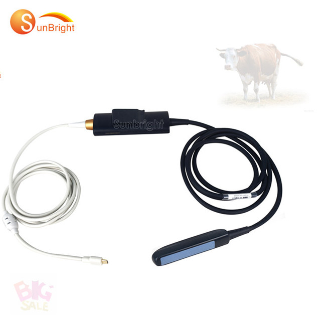 Veterinary USB Type C B-Mode 6MHz Rectal Ultrasonic Probe for Cattle Horse Donkey and More- SUN-R1