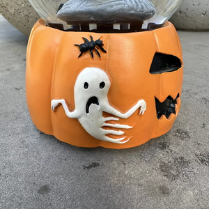 Custom Polyresin Halloween Musical Snow Globe Pumpkin Ghost <strong>Grave</strong> Stone OEM ODM <strong>Ornament</strong> for Gift Retailers and Brand Buyers - Product Image 5