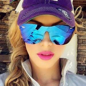 Gafas de Sol Personalizadas con Logotipo, Estilo Vintage, para Hombre y Mujer, de Gran Tamaño, con Espejo, Sin Montura, Cuadradas - Product Image 1