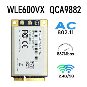 สำหรับยี่ห้อ MINI PCI-E Compex WLE600VX การ์ดเครือข่ายไร้สาย Atheros QCA9882 2*2 802.11AC 867Mbps 2.4G/5G โมดูล - Product Image 4