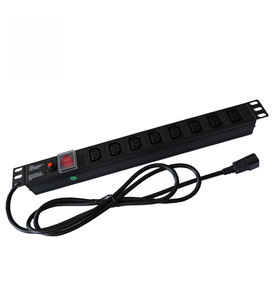 Unidad de Distribución de Energía (PDU) LE IEC C13 con Interruptor, 19 Pulgadas, Aleación de Aluminio, 220V 10A, para Armario de Red - Product Image 5