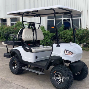 Carrito de Golf Eléctrico Premium Blanco de 6 Plazas, Vehículo Todoterreno para Recorridos en Resorts de Montaña - Product Image 1