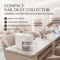 Machine à ongles blanche 2-en-1 2086 avec aspirateur intégré, robuste et durable