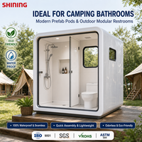 Panel Sandwich Komposit Fiberglass Desain Modern Inti XPS/FRP/PIR Tahan Api/Air Ramah Lingkungan untuk Kamar Mandi Camping