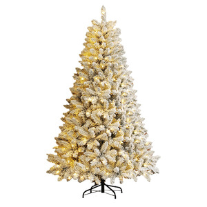 Adornos Navideños de PVC Luminosos con Efecto de Nieve que Cae, de Alta Calidad, para Decoración de Árboles de Navidad - Product Image 5