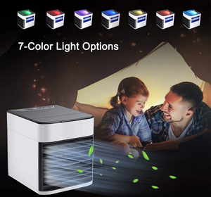 Mini refrigeración Aire Acondicionado portátil de aire acondicionado refrigerador con 7 colores LED de luz de la noche - Product Image 5