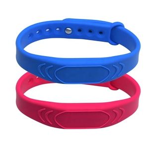 Bracelet en silicone RFID NFC étanche GSC 13,56 MHz réglable, impression couleur complète pour hôtel, carte de visite, paiement 1k - Product Image 1