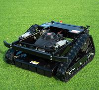 Tondeuse à gazon télécommandée de haute qualité pour jardin, moteur à essence 224cc, robot tondeuse à gazon sur chenilles