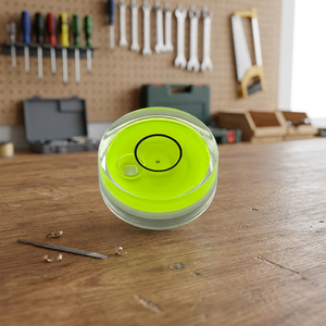Jauge de niveau 25x10mm, niveau à bulle circulaire en verre, outil de mesure de précision professionnel - Product Image 3