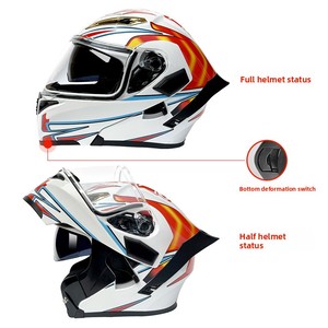 Casque de moto modulable Predator personnalisé certifié DOT en ABS, avec fermeture rapide et design modulaire - Product Image 6