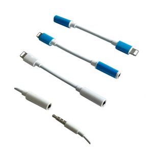 3.5mm nữ cắm PVC Áo khoác Cáp âm thanh với ánh sáng Ning kết nối cho <span class=keywords><strong>iPhone</strong></span> máy ảnh máy tính - Product Image 3