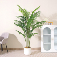 Palmier artificiel Areca réaliste, faux palmier sur pied, écologique pour la décoration intérieure et extérieure tropicale, Pâques, Halloween