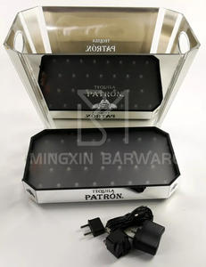 Contenedor de refrigeración moderno de diseño profesional para salas VIP, clubes y bares, cubo de hielo LED de tequila de moda duradero - Product Image 6