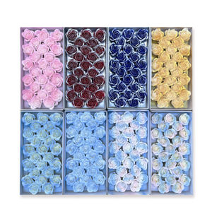 Perfumado de alta calidad de la boda decoraciones personalizables ramo de flores artificiales <span class=keywords><strong>Spray</strong></span> Color 5 capas Rosa jabón flor - Product Image 6