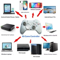 Nuevo Control Inalámbrico para Juegos X6 para PC y Android, con Material ABS, Vibración, Botones Traseros Macro