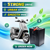 Baterai Motor Listrik Pinsheng 72V 50AH 60Ah LiFePO4 dengan 6000 Siklus dan Suhu Operasi -20~60