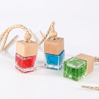 Diffuseur de parfum pour voiture personnalisé, bouteille en verre avec bouchon en bois, éliminateur d'odeurs, ornement d'intérieur de voiture