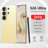 Smartphone 5G S26 Ultra 7,3 pouces HD, Android 15, 16 Go + 1 To, double carte SIM, téléphone portable original, modèle 2026, vente chaude