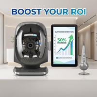 Analyseur de peau avancé avec IA, machine de détection cutanée numérique, scanner facial portable avec lampe de Wood