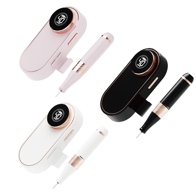 Professional Brushless 35000 RPM Desktop Portable Cordless Rechargeable Electric Manicure E File Pedicure Nail Drill Machine