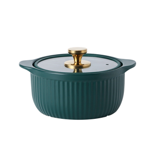 Commercio all'ingrosso di vendita calda da cucina in ceramica sano pentola di cottura zuppa di pentola con coperchio - Product Image 6