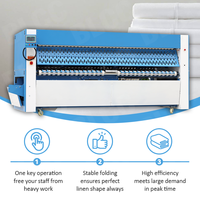 Machine à repasser et à plier automatique industrielle BLCC 3000 mm pour vêtements, serviettes, draps de lit à l'hôtel