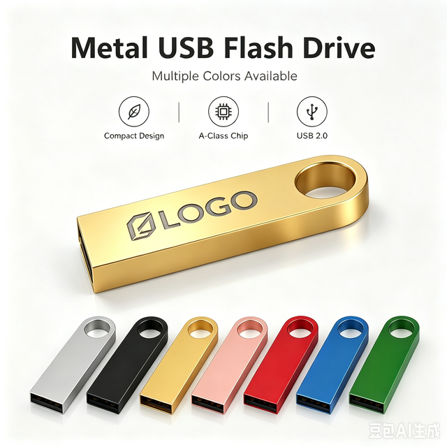 Wholesale Custom Memory Stick USB Metal Flash Drive Memory U Disk Full Capacity Pendrive 8GB 16GB 32GB 64GB 128GB Available