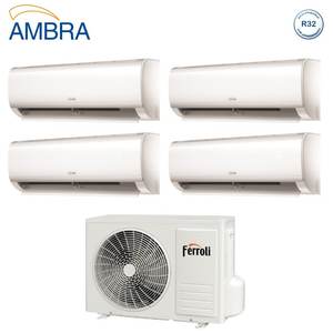 Climatizador Acondicionado Ferroli Quadri Split Inverter Serie AMBRA M 7 + 9 + 9 + 12 con 28-4, Wi-Fi Integrado 7000 + 9000 + 9000 - Product Image 2