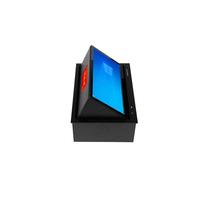 Mesa de Conferencia con Pantalla Táctil, Monitor IPS Abatible, Sistema de Reuniones Todo en Uno con Pantalla Dual para Oficina Moderna sin Papel