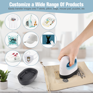 Presse à chaud manuelle portable Baiyin, certifiée CE, pour impression de t-shirts, facile à utiliser, <span class=keywords><strong>transfert</strong></span> de logo. - Product Image 5
