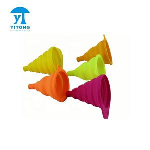 กรวยยางซิลิโคนพับได้ขนาดใหญ่แข็งแรงทนทาน,กรวยยางซิลิโคนสำหรับของเหลวน้ำไวน์น้ำมันปราศจาก BPA - Product Image 5