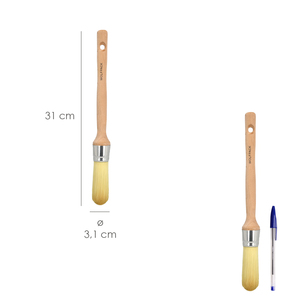 Wolfpack Paintbrush with <b>Iron</b> Ferrule No. <b>8</b> - Product Image 2