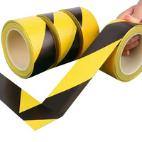 Haute Performance PVC sol étanche signalisation de sécurité auto-adhésif étape marquage avertissement de danger route bande thermofusible Type adhésif