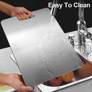 Wholesale Stainless Steel Thickened Cutting Board Antibacterial Mildew-proof Kneading Dough Kitchen Fruit Vegetable - Product Image 5