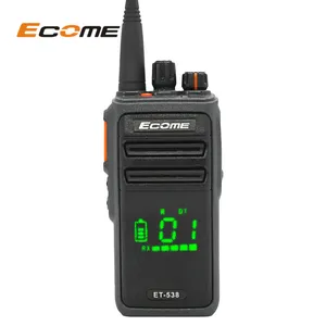 Ecome ET-538ワットハイパワー拡張範囲Ip67防水UhfVhfハンドヘルド双方向ラジオ強力なポータブルトランシーバー