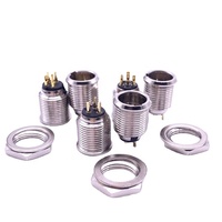 Mini XLR 3 4 5 6 Broches Femelle + Mâle Prise Petit XLR Audio Microphone Connecteur MICRO pour Câble À Souder Droite