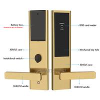 Cerraduras de Puerta Inteligentes para Hotel con Tarjeta RFID de 125khz, Sistemas de Entrada sin Llave con Software Gratuito y Codificador Programado