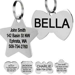 Personalized NFC <b>Pet</b> Tag QR Code Animal ID Metal Dog Cat Tags Collar Tags for Dogs - Product Image 2