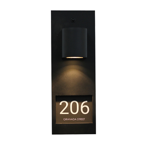 Targa Moderna Minimalista con Numero Civico e Illuminazione a LED, Montaggio a Parete per Appartamenti/Ville/Hotel - Product Image 5