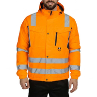 Chaqueta de seguridad de alta visibilidad, impermeable, transpirable, antibacteriana y reflectante para la venta en línea.