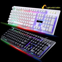 Clavier filaire de jeu mécanique rétro-éclairé rvb, 104 touches ZGB g2, USB, livraison directe