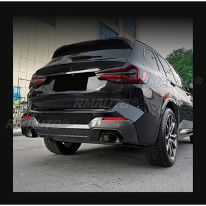 สำหรับ BMW X3 G01 LCI M Sport X3M 2022-2024 ชุดแต่งกันชนหลัง ลิปสปลิตเตอร์ ดิฟฟิวเซอร์ ชุดแต่งตัวถังรถยนต์ ฝาครอบกันชน อุปกรณ์ตกแต่งรถยนต์ - Product Image 5