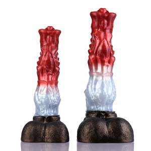 Dildo XL/XXL Warhorse de silicona, pene animal realista con ventosa, juguete sexual suave y grande para mujeres y parejas, masturbación. - Product Image 1