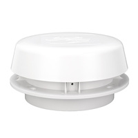 Capuchon d'aération de toit pour RV 155mm résistant à l'oxydation et à l'échange d'air Capuchon d'aération pour champignon rond avec écran en maille pour camping-car, yacht