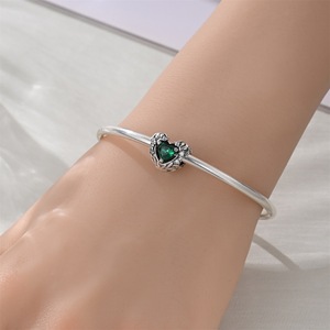 Colgante de latón blanco en forma de corazón, con incrustaciones de circonita, lleno de amor, el regalo perfecto para madres y familiares, joyería para mujer. - Product Image 5