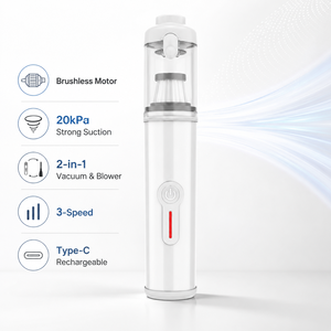 20kPa Brushless Cordless Handheld <b>Vacuum</b> <b>Cleaner</b> 100W 3-Speed Type-C Rechargeable <b>Mini</b> <b>Vacuum</b> for Car Home Office OEM ODM - Product Image 3