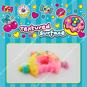 Juguete antiestrés de TPR suave y colorido con forma de donut, 3 estilos, juguete creativo para apretar, juguete blandito para aliviar el estrés, juguete sensorial para descompresión y diversión. - Product Image 5